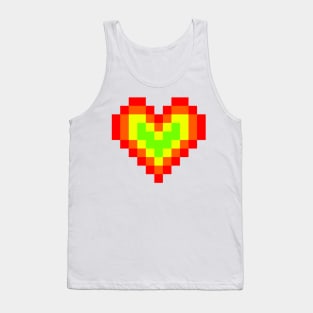 8bit Lover's heart Tank Top